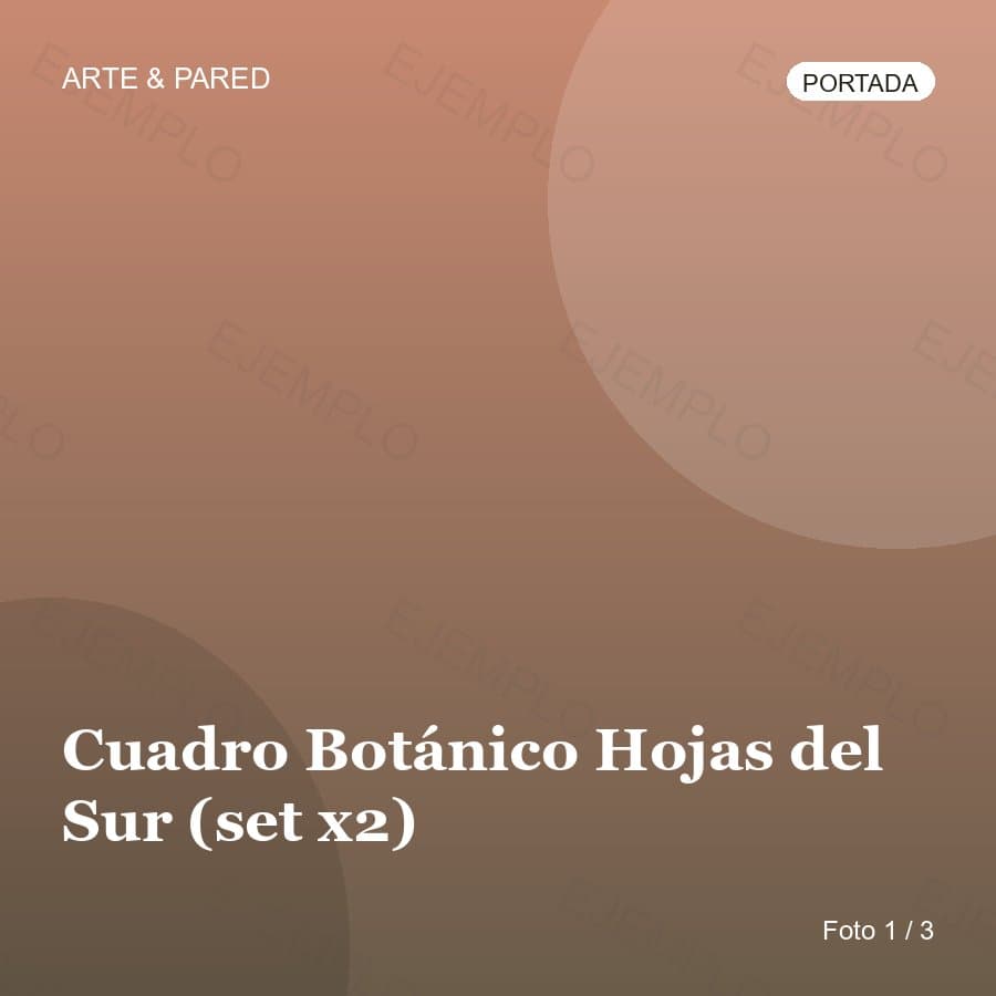 Cuadro Botánico Hojas del Sur (set x2)