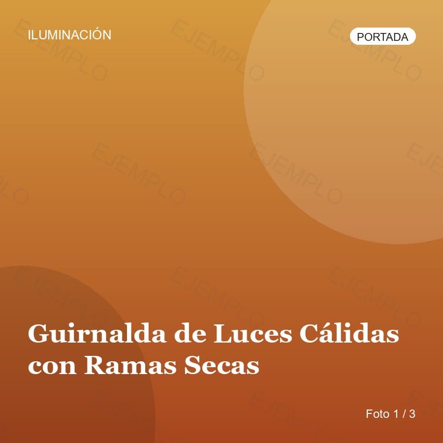 Guirnalda de Luces Cálidas con Ramas Secas