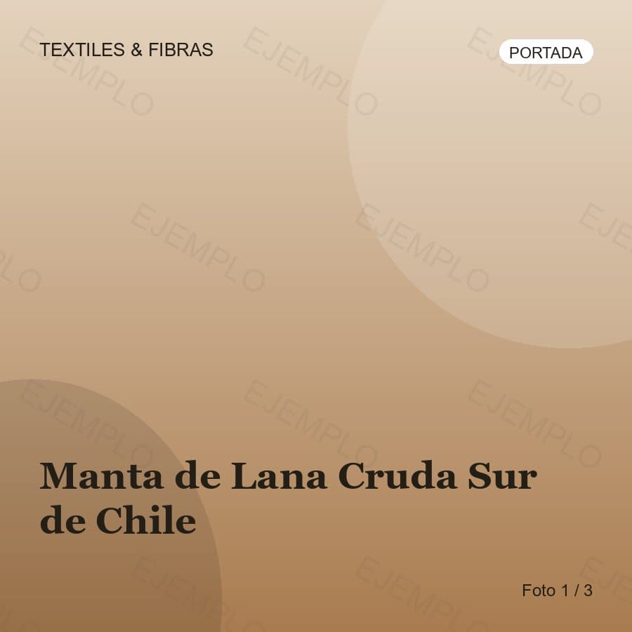 Manta de Lana Cruda Sur de Chile