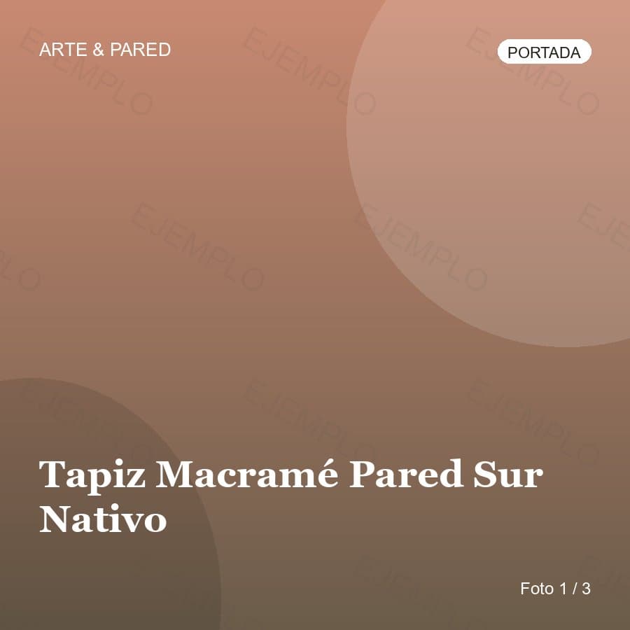 Tapiz Macramé Pared Sur Nativo