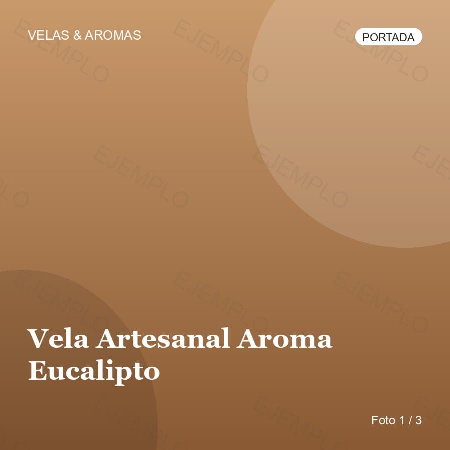 Vela Artesanal Aroma Eucalipto